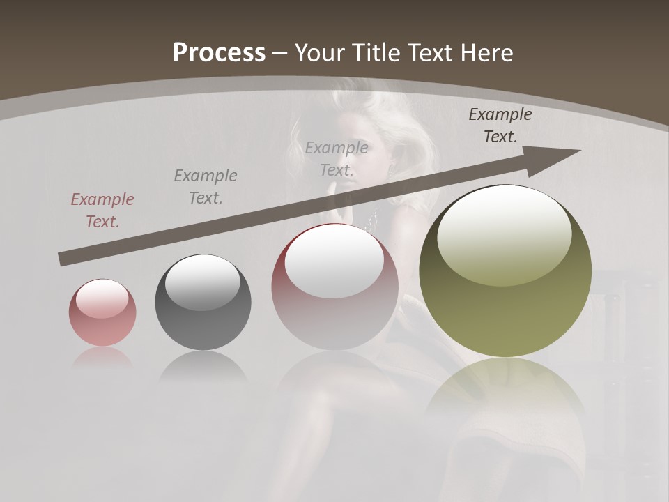 Weiblich Haare Hell PowerPoint Template