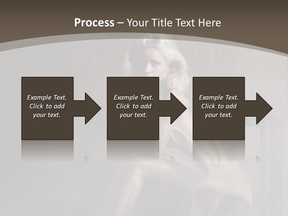 Weiblich Haare Hell PowerPoint Template