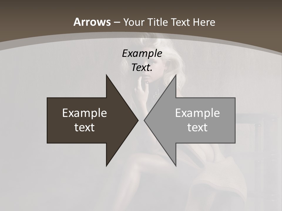 Weiblich Haare Hell PowerPoint Template