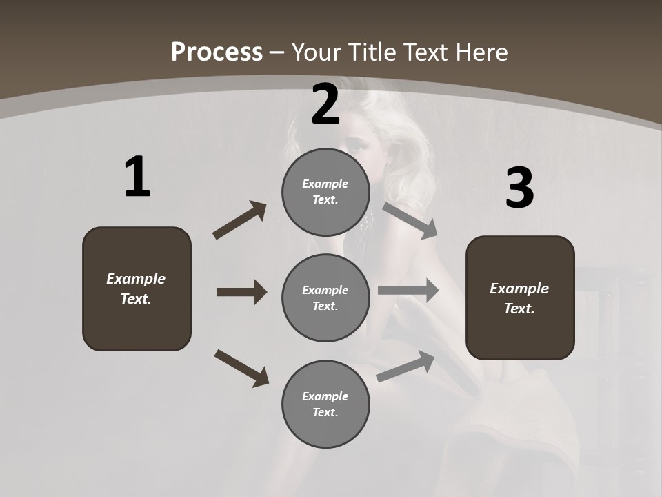 Weiblich Haare Hell PowerPoint Template