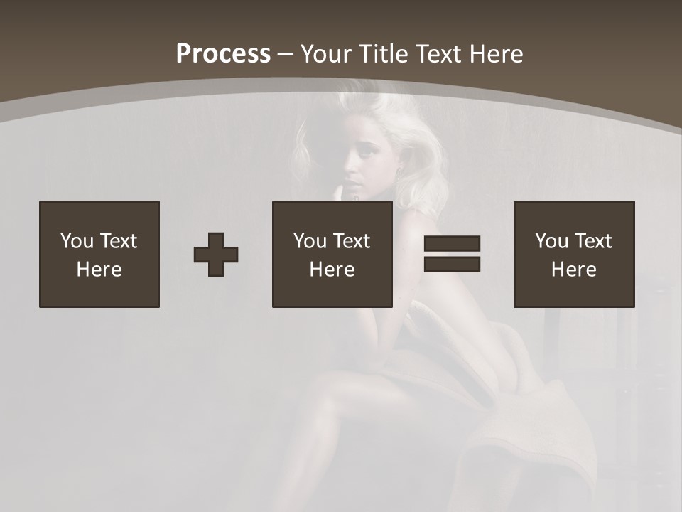 Weiblich Haare Hell PowerPoint Template