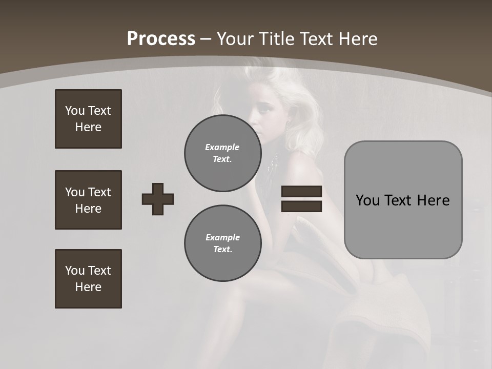 Weiblich Haare Hell PowerPoint Template