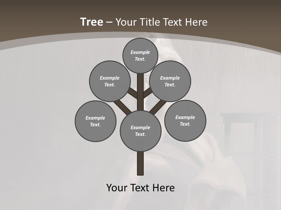 Weiblich Haare Hell PowerPoint Template