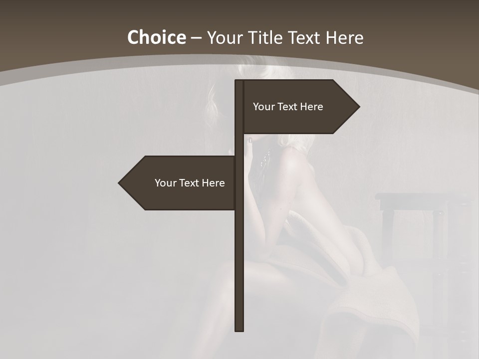 Weiblich Haare Hell PowerPoint Template