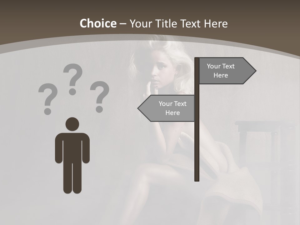 Weiblich Haare Hell PowerPoint Template