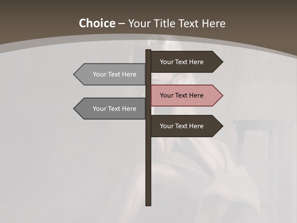 Weiblich Haare Hell PowerPoint Template