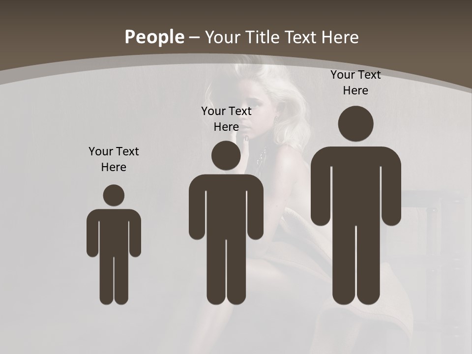 Weiblich Haare Hell PowerPoint Template