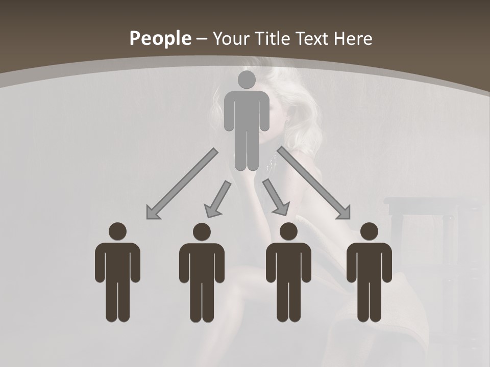 Weiblich Haare Hell PowerPoint Template