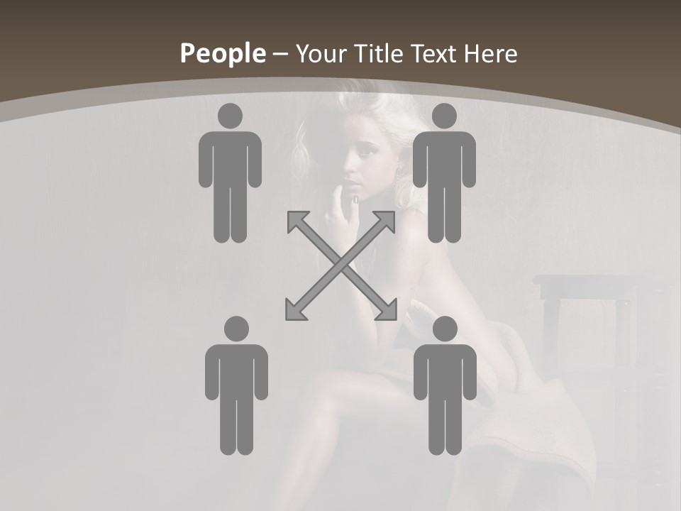 Weiblich Haare Hell PowerPoint Template