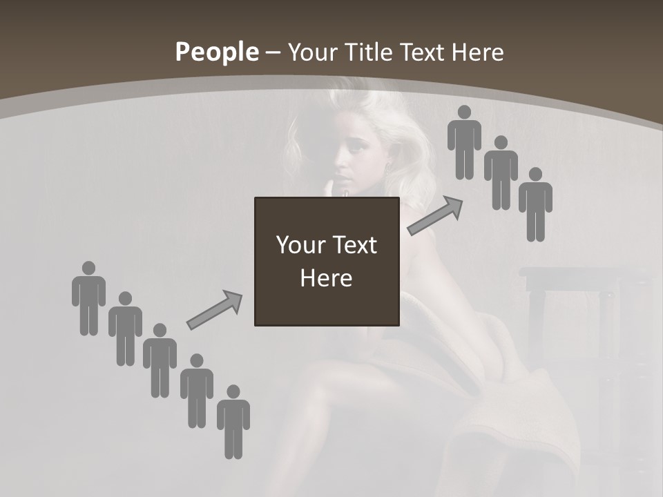 Weiblich Haare Hell PowerPoint Template