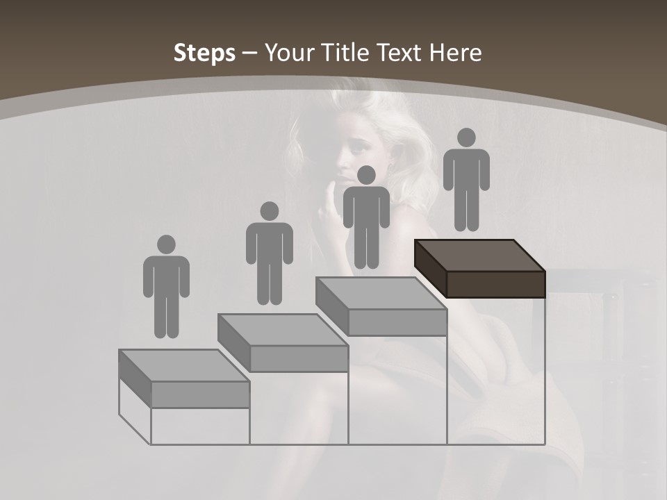 Weiblich Haare Hell PowerPoint Template