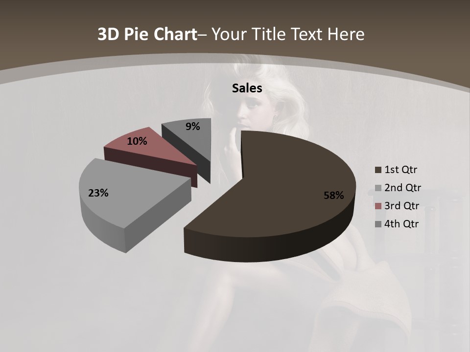 Weiblich Haare Hell PowerPoint Template