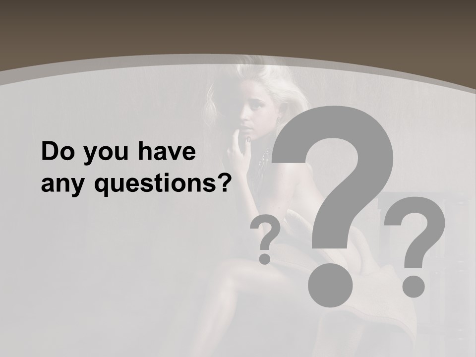 Weiblich Haare Hell PowerPoint Template