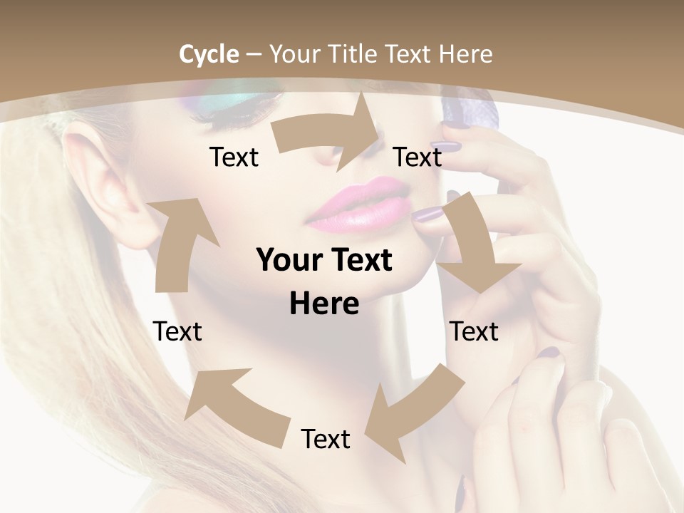 Nail Polish Beauty Look PowerPoint Template