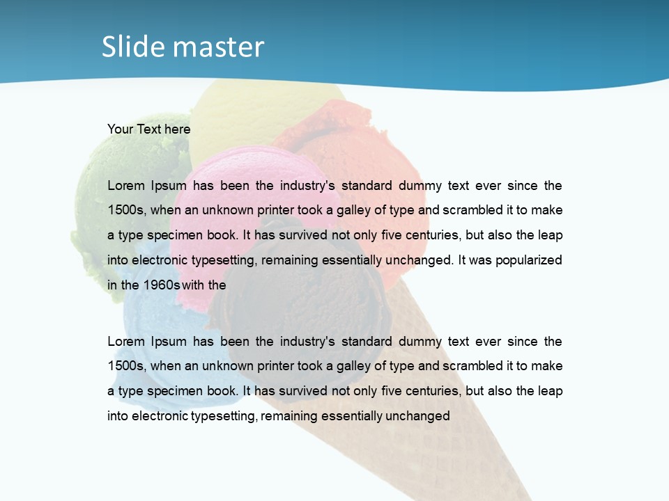 Cream Milk Sweet PowerPoint Template