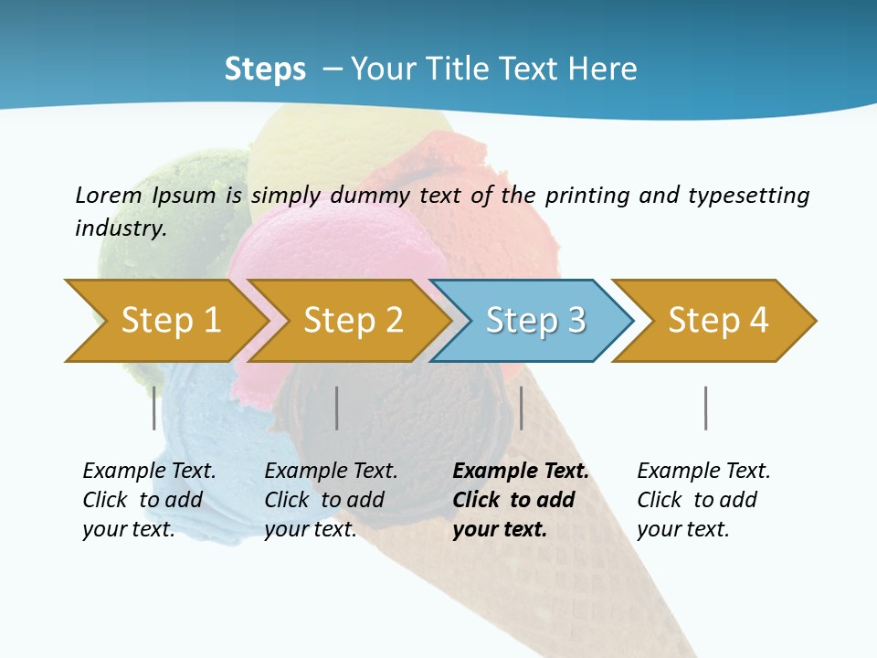 Cream Milk Sweet PowerPoint Template