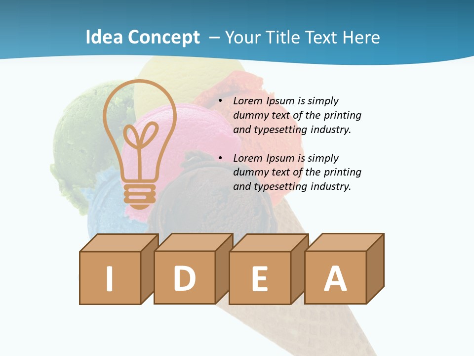 Cream Milk Sweet PowerPoint Template