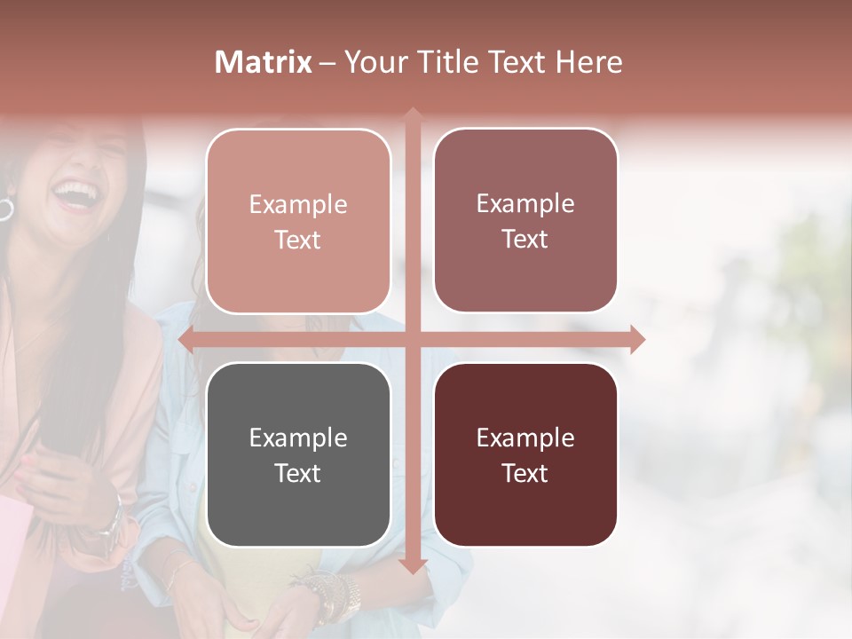 Women Joyful Fun PowerPoint Template