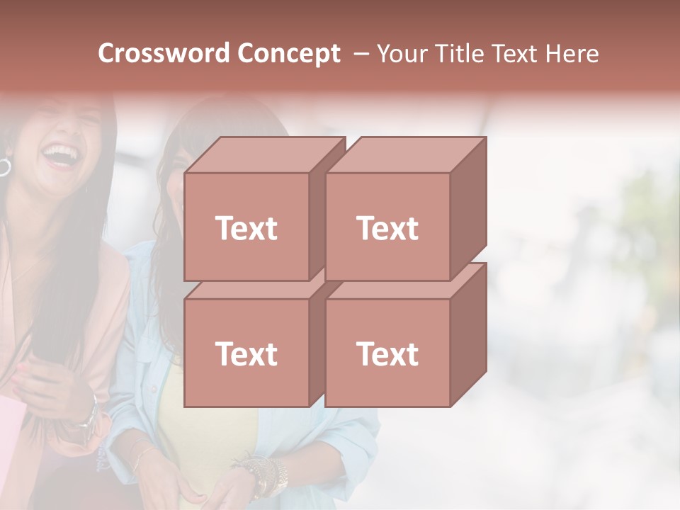 Women Joyful Fun PowerPoint Template