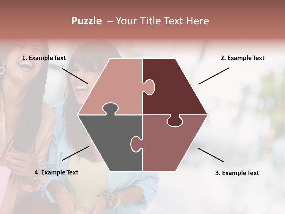 Women Joyful Fun PowerPoint Template