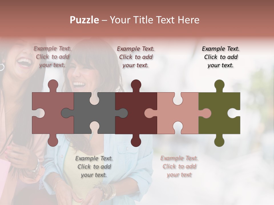 Women Joyful Fun PowerPoint Template