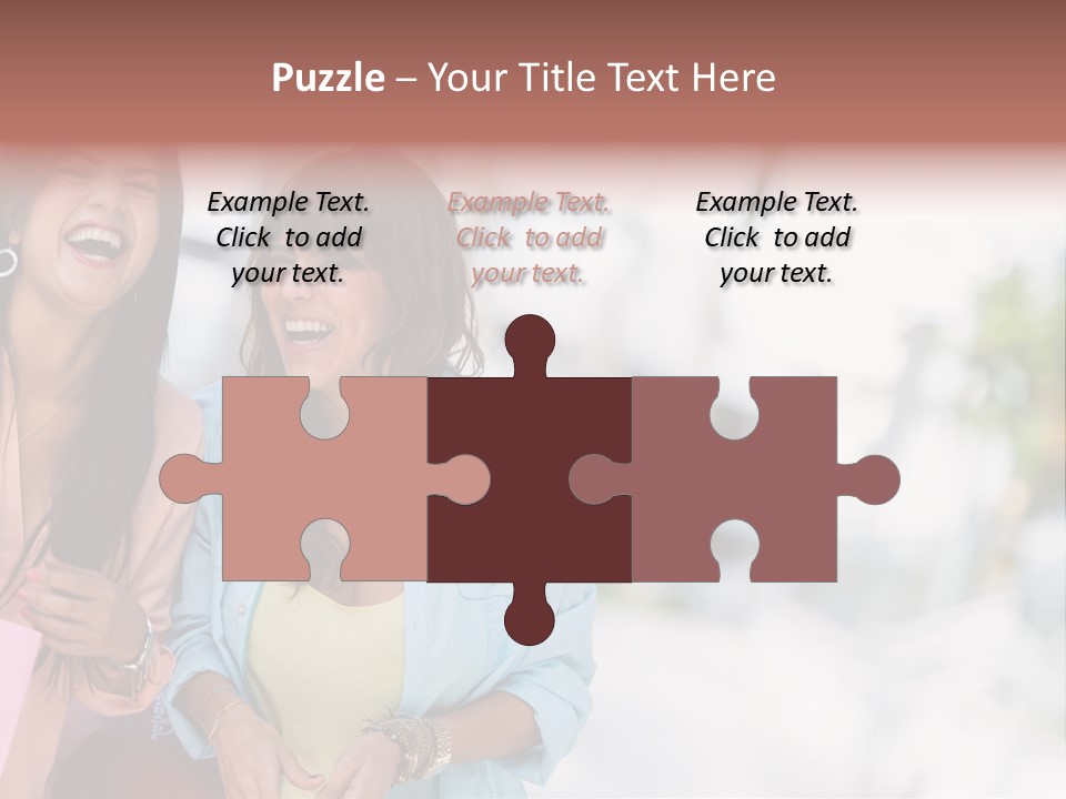 Women Joyful Fun PowerPoint Template