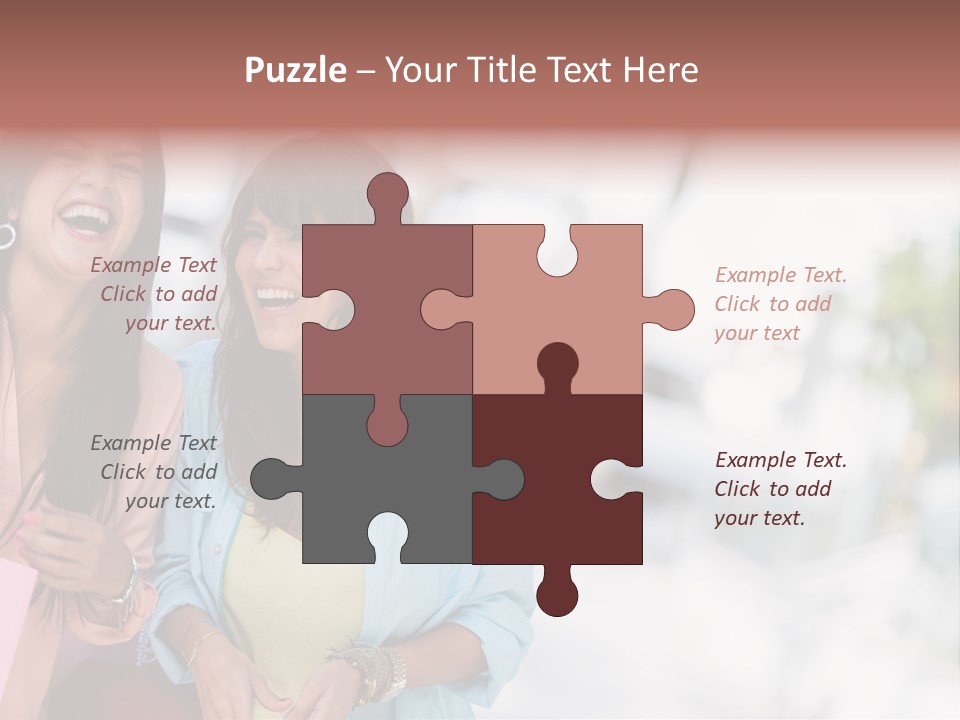 Women Joyful Fun PowerPoint Template