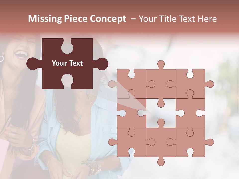 Women Joyful Fun PowerPoint Template