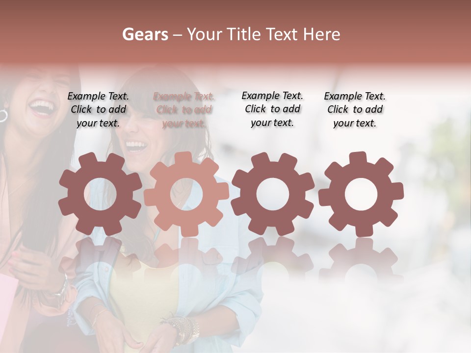 Women Joyful Fun PowerPoint Template