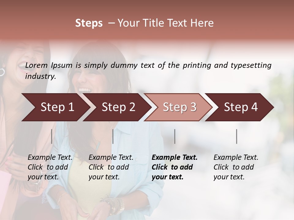 Women Joyful Fun PowerPoint Template