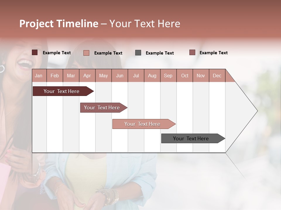 Women Joyful Fun PowerPoint Template