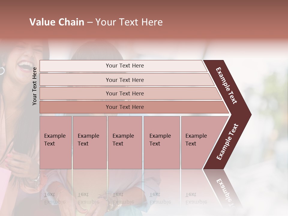 Women Joyful Fun PowerPoint Template