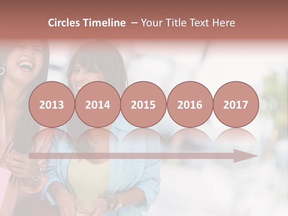 Women Joyful Fun PowerPoint Template