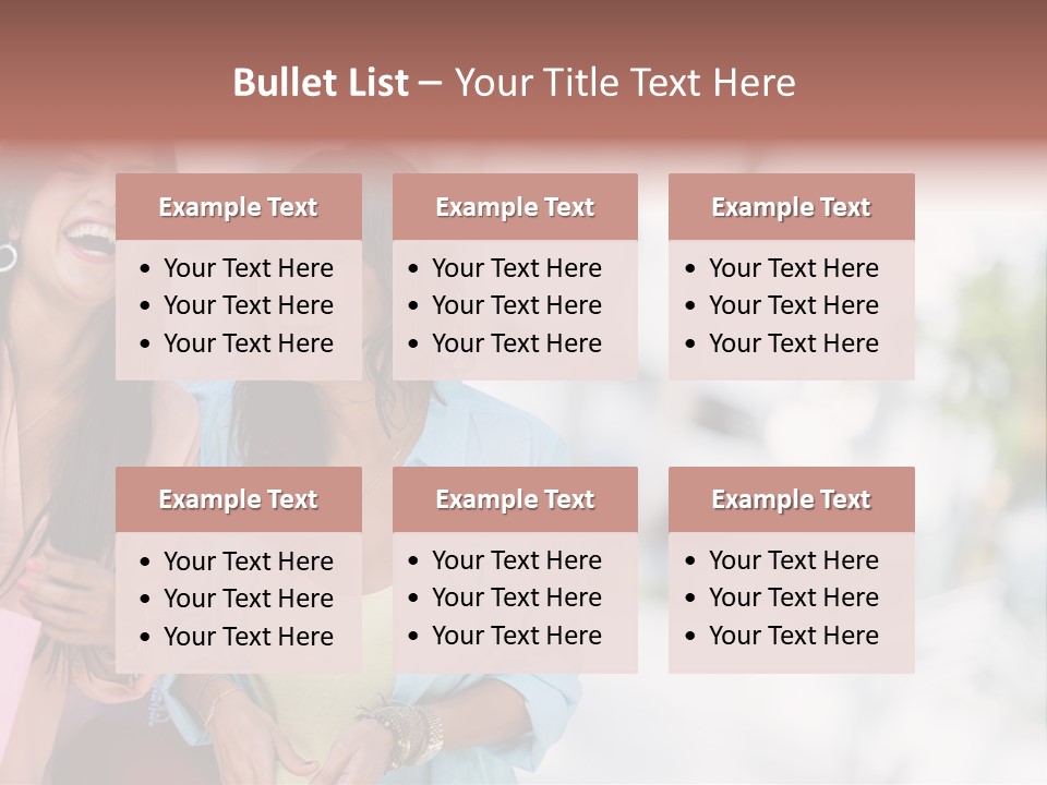 Women Joyful Fun PowerPoint Template