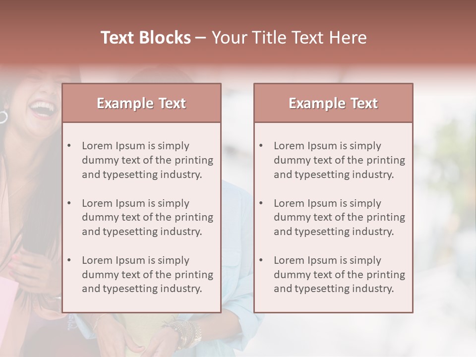 Women Joyful Fun PowerPoint Template