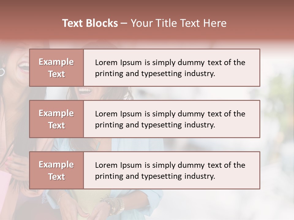 Women Joyful Fun PowerPoint Template