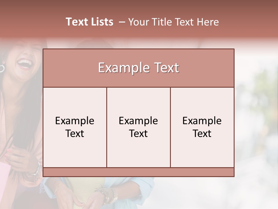 Women Joyful Fun PowerPoint Template