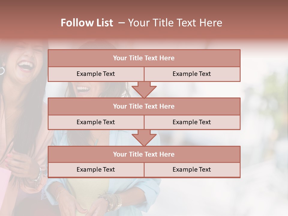 Women Joyful Fun PowerPoint Template