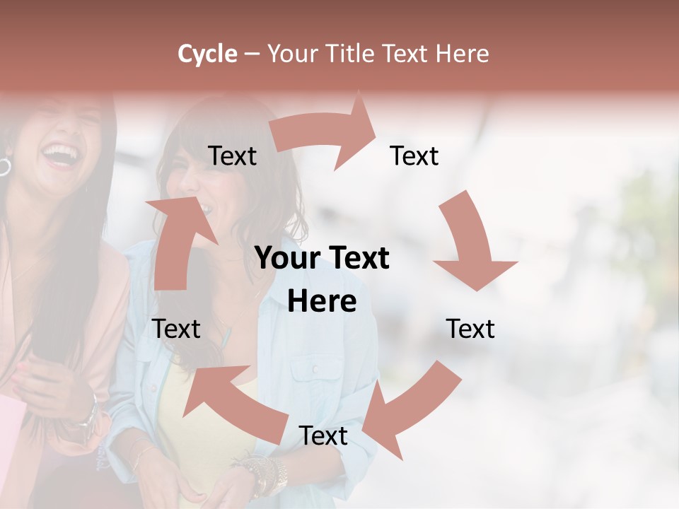 Women Joyful Fun PowerPoint Template