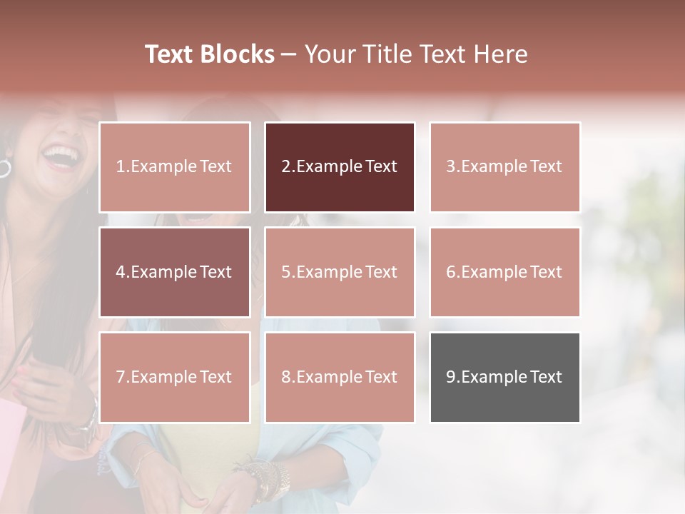 Women Joyful Fun PowerPoint Template