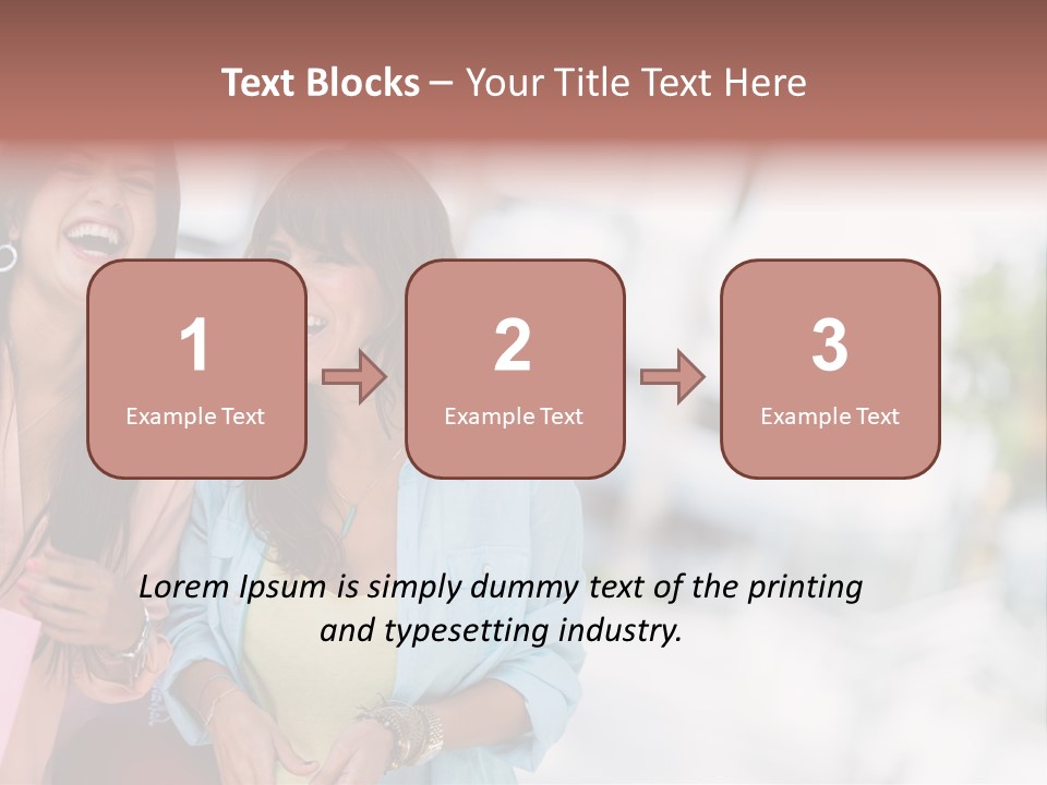 Women Joyful Fun PowerPoint Template