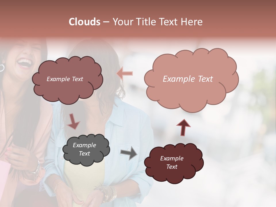 Women Joyful Fun PowerPoint Template