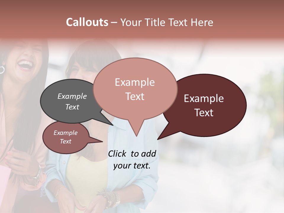 Women Joyful Fun PowerPoint Template