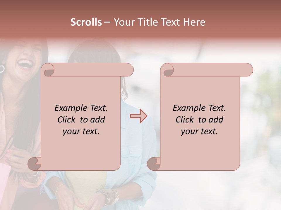 Women Joyful Fun PowerPoint Template
