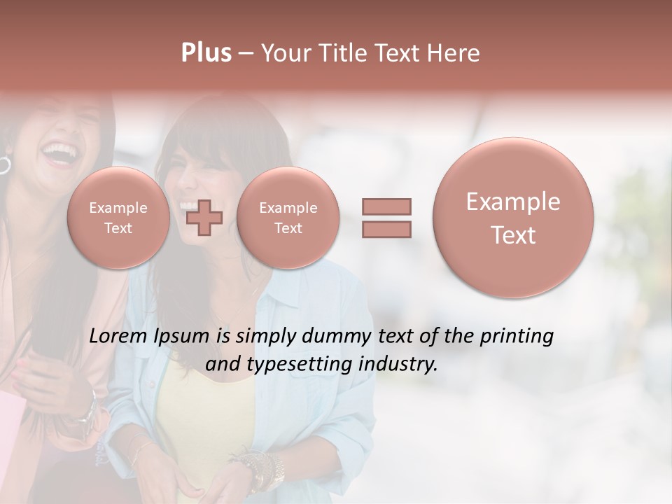 Women Joyful Fun PowerPoint Template