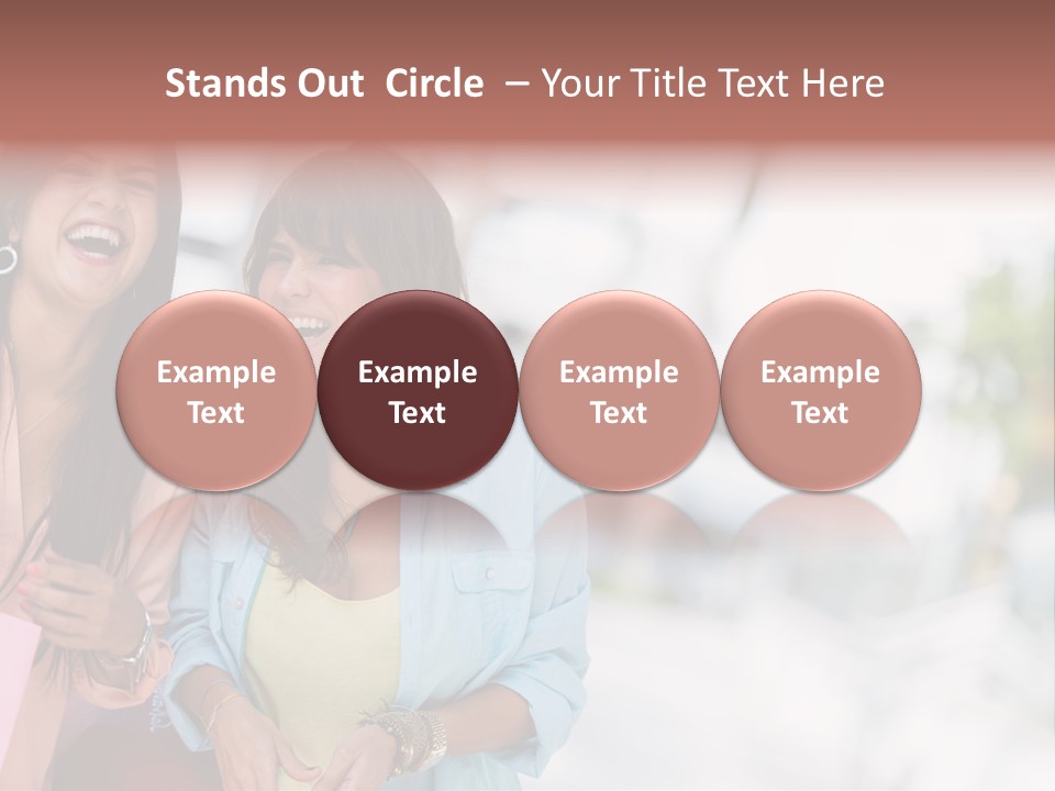 Women Joyful Fun PowerPoint Template