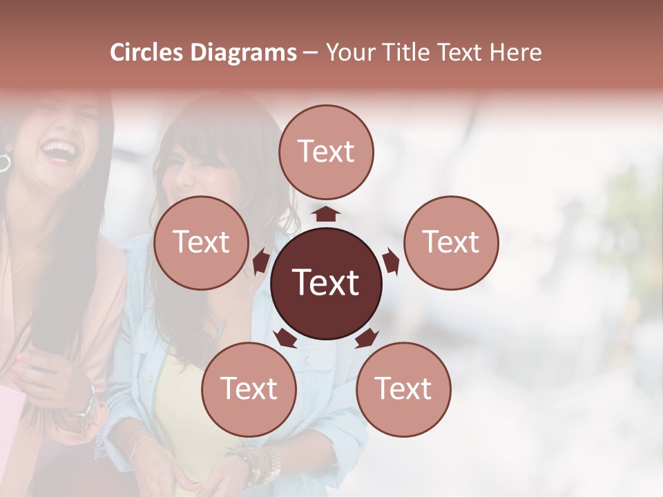 Women Joyful Fun PowerPoint Template