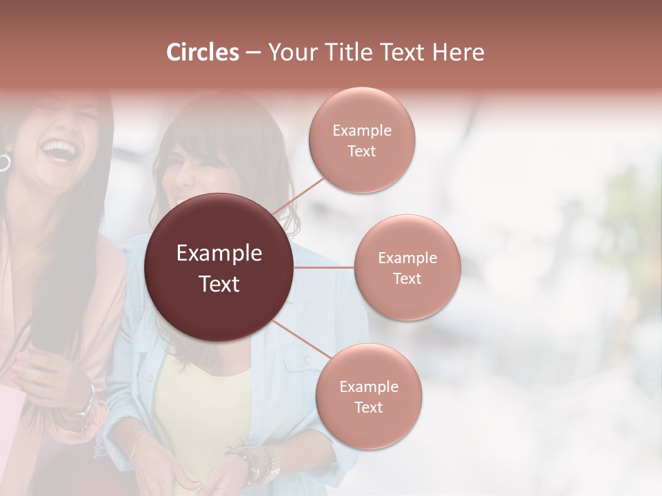 Women Joyful Fun PowerPoint Template