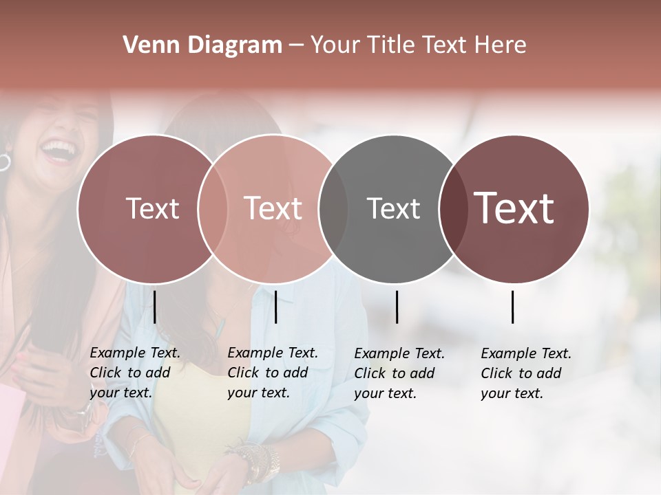 Women Joyful Fun PowerPoint Template