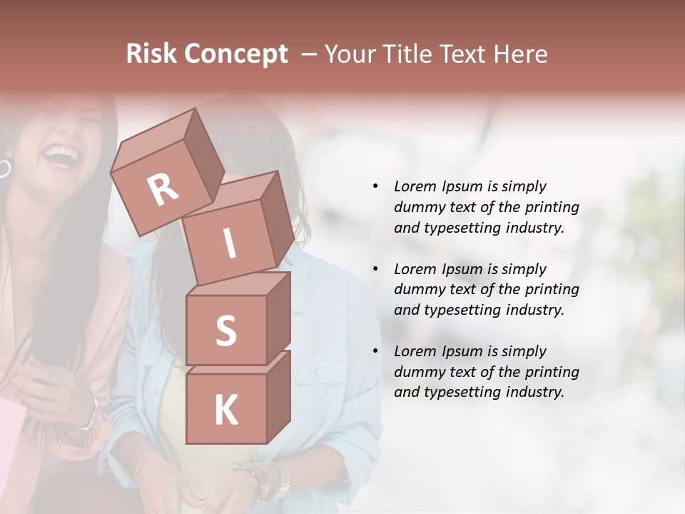 Women Joyful Fun PowerPoint Template